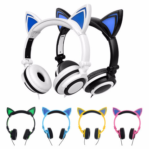 Foldable Luminous Gaming Headset