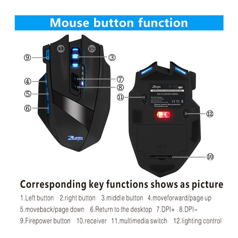 Dual Mode Gaming Mouse